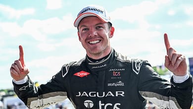 Nick Cassidy, Jaguar TCS Racing, 1st position, on the podium